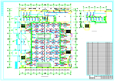 【山东】大型超市中央空调设计施工图(含设备选型)